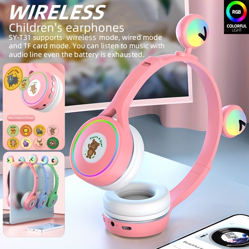 Wireless And Wired Gaming Headphones Temu