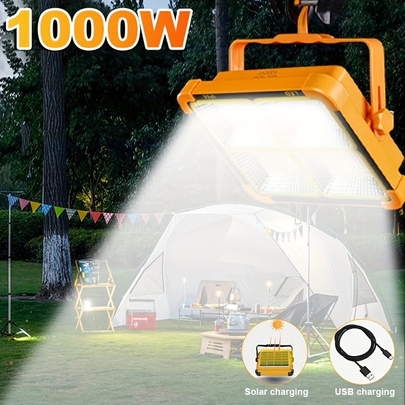 1pc Rechargeable LED Work Light, Foldable Portable Waterproof Work Light, 360ﾰ Rotating Super Bright Floodlight For Camping, Fishing And Hiking (USB Cable Included) Led Work Light, 12w Usb Power Display Strong Light Camping Fishing Light details 3