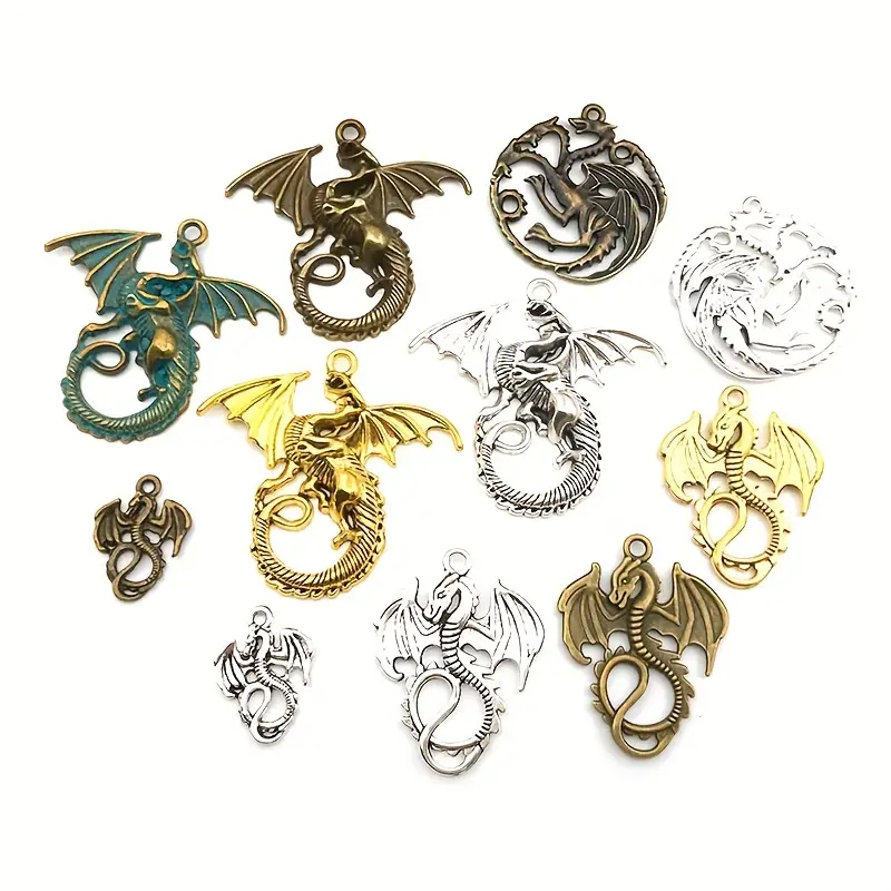  Dragon Charms for Jewelry Making Handmade Supplies for