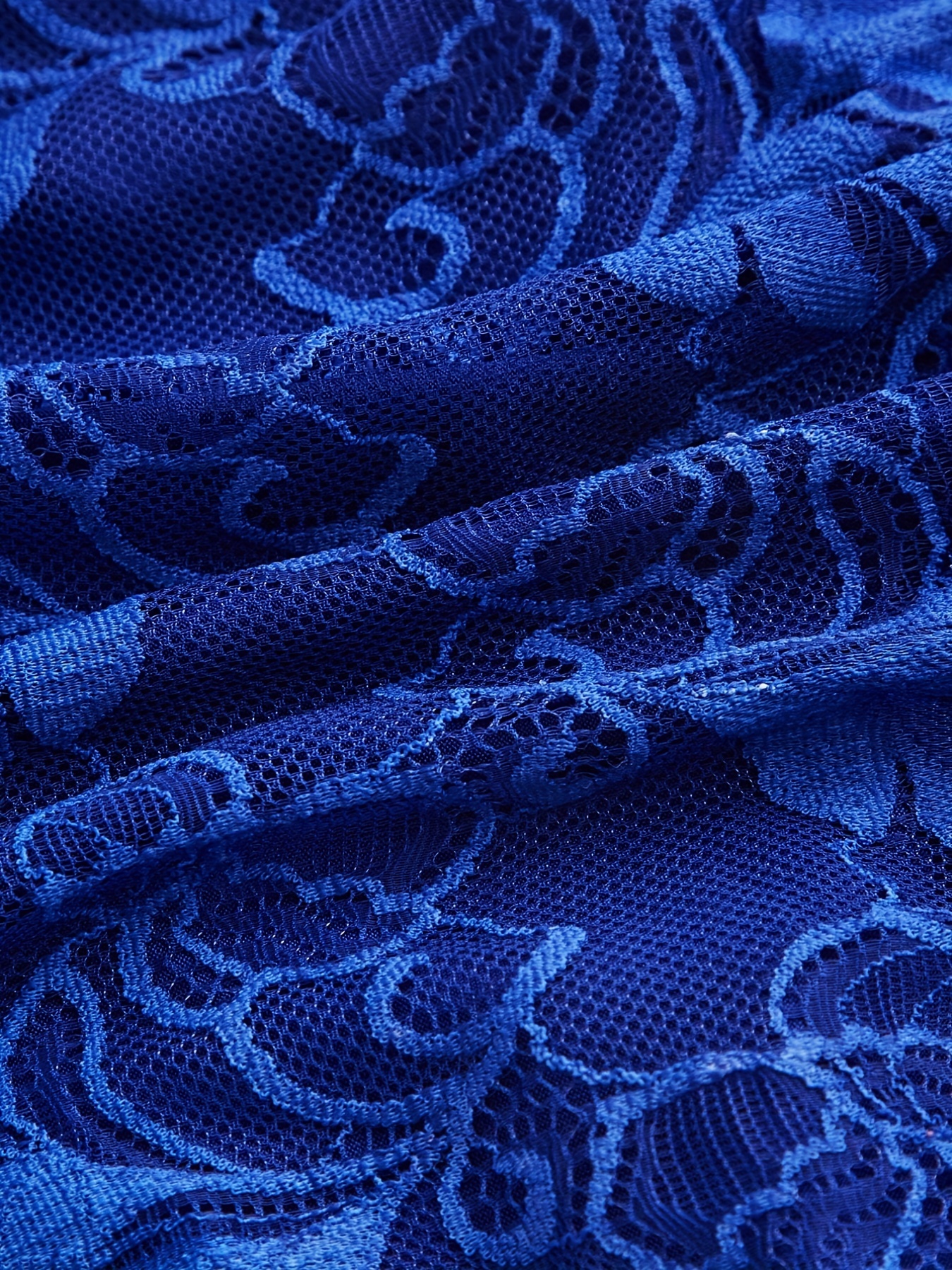 NWT Bra 40C Blue Underviews Lace Cotton Embroidery Floral Plus
