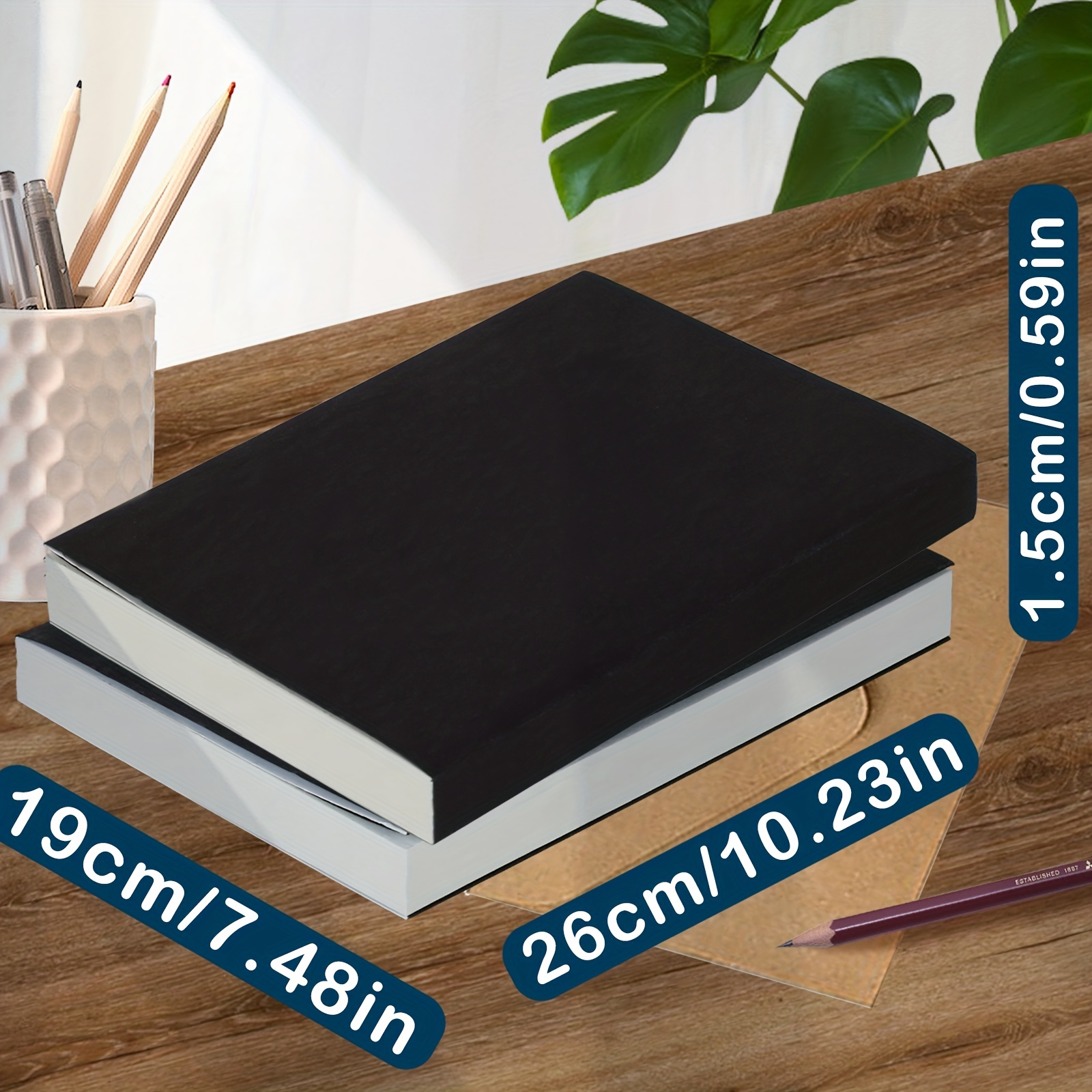 16K Professional Sketchbook Hard Cover Sketch Book Thick Sketchpad for Art  Painting Student 210mm×285mm 160g Paper