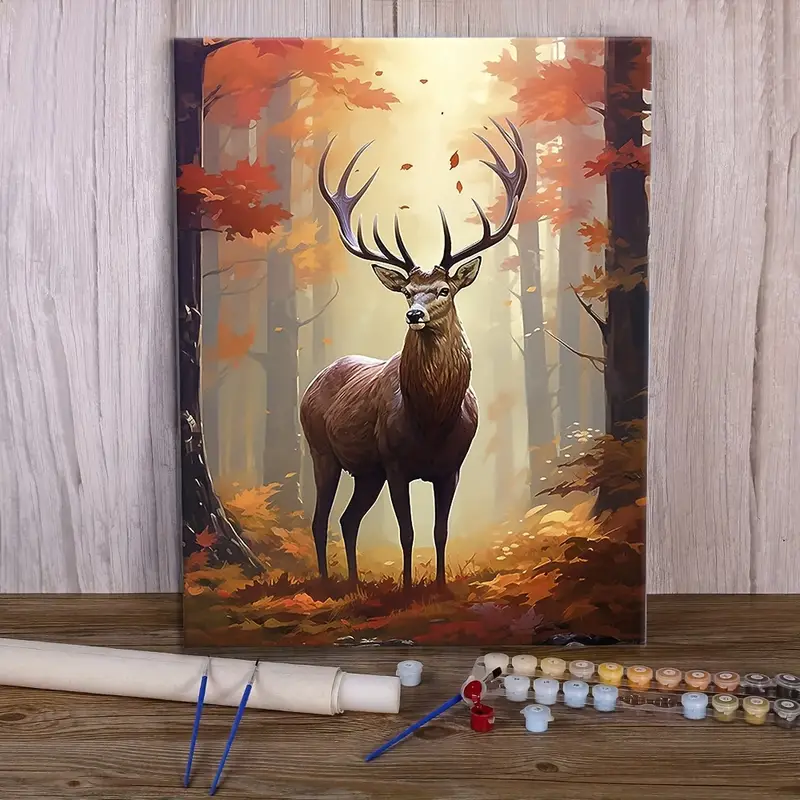 Paint Numbers Adults Deer Diy Digital Oil Painting Acrylic - Temu