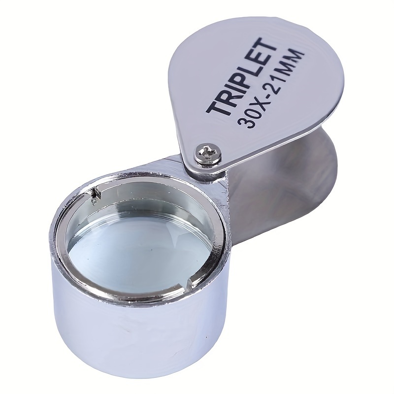 Triplet Jewelers Eye Loupe Magnifier Magnifying Glass Jewelry Diamond  30x21mm