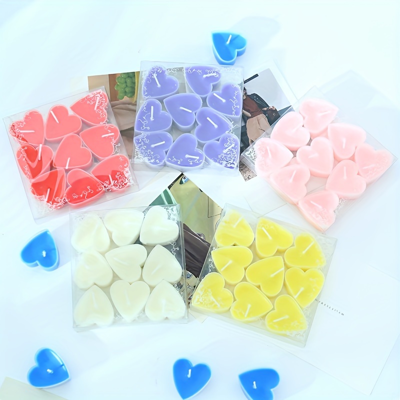 Valentines Day Heart Heart Shaped Candles Romantic Scented Delicate  Expression Tea Wax Decoration T9I00993 From Packing2010, $0.85