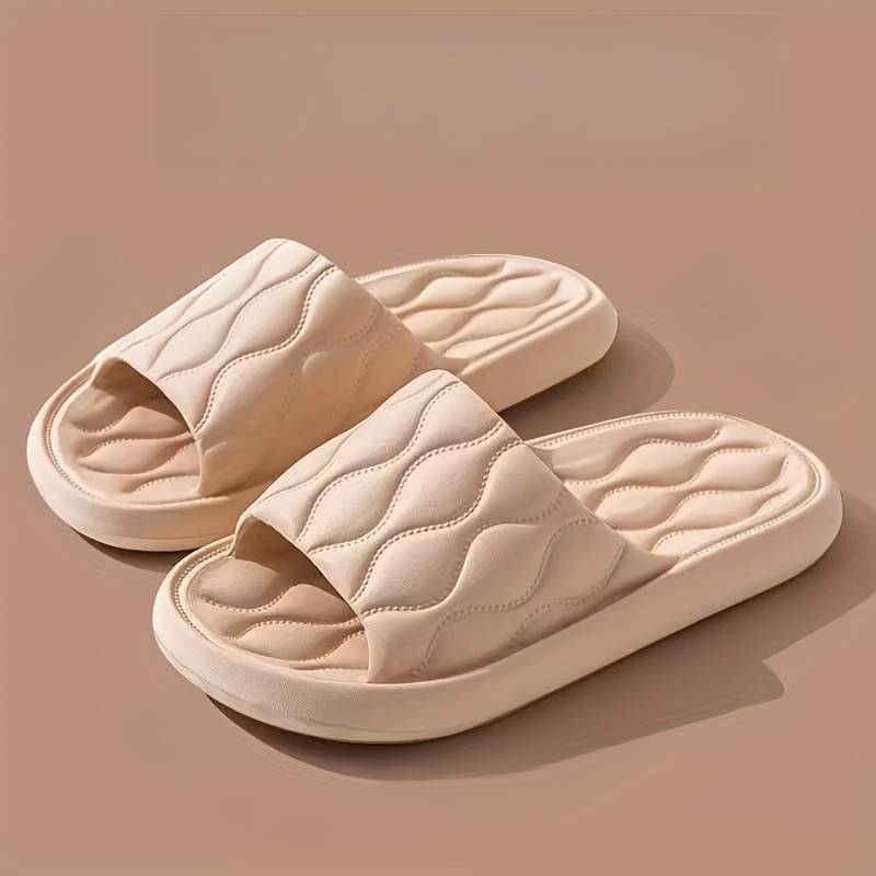 Men's Cloud Slides Pillow Slides, Casual Non Slip Slippers, Open Toe Shoes  For Indoor Outdoor Beach Shower, Spring And Summer - Temu Cyprus