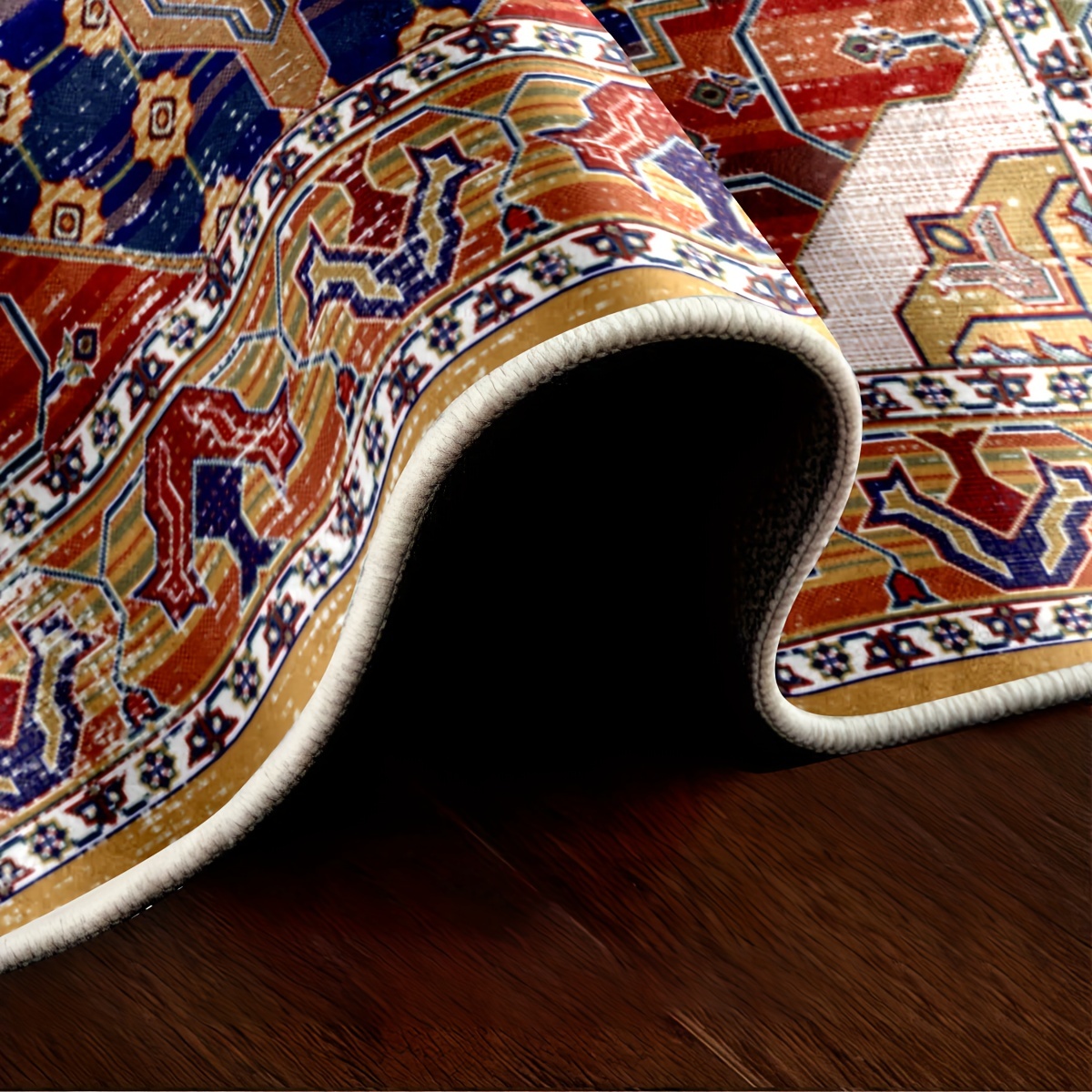 Boho Absorbent Non Slip Cushioned Rugs, Polyester Carpet Morandi