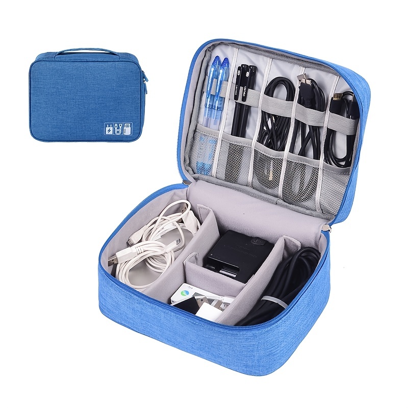 Travel Cable Bag Organizer Charger Storage Electronics USB Case