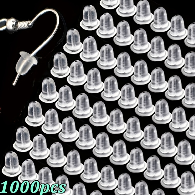 500pcs Silicone Rubber Earring Backs, Earring Stoppers, Earring Backs,  Earring Nuts, Earring Finding