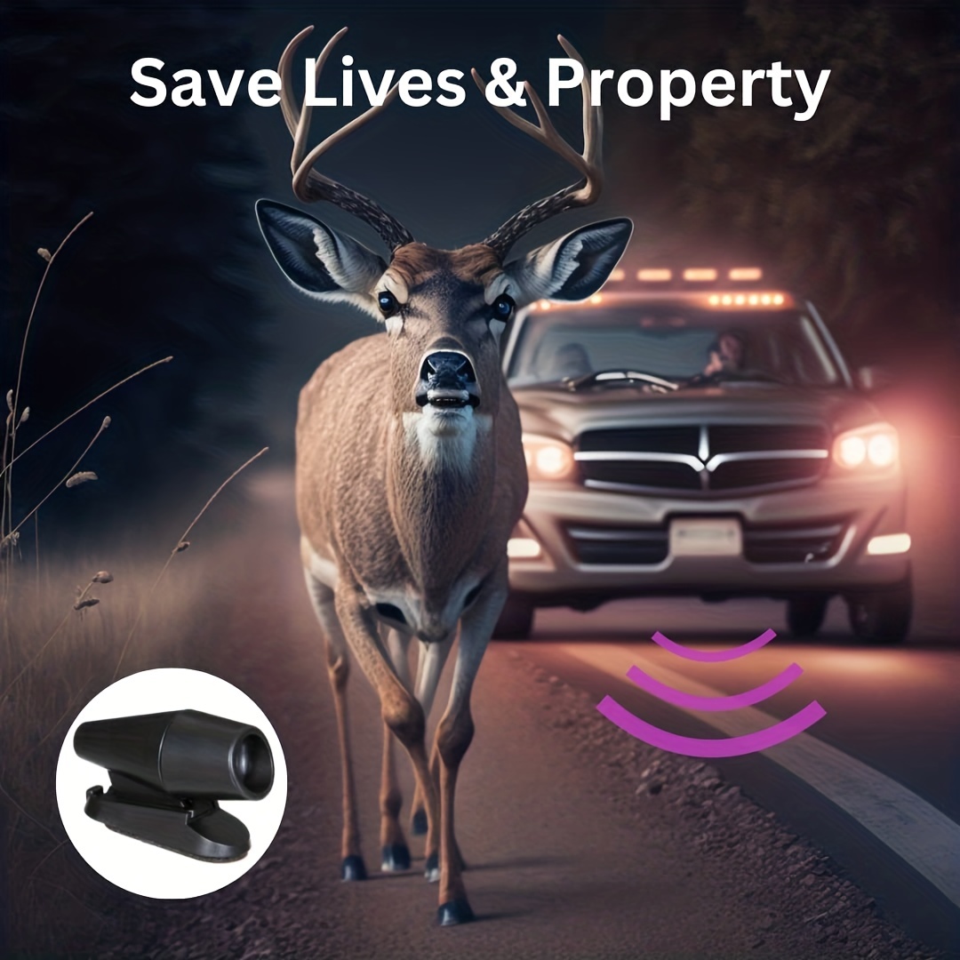 2x Deer Whistles Wildlife Warning Device Animal Alert - Temu