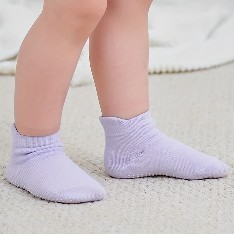 Non-Slip Socks with Grippers - Ankle Style for Little Girls and Boys,  Infants, Toddlers, Children 