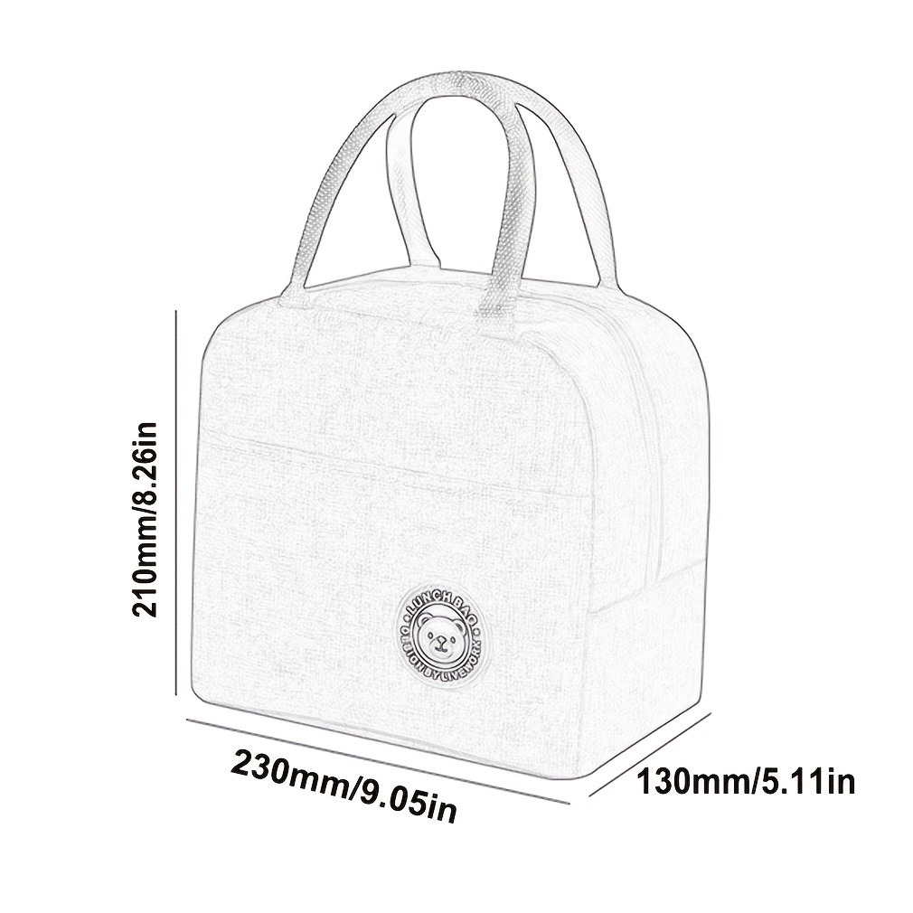 1pc Borsa Termica Pranzo Isolamento Impacco Ghiaccio - Temu Italy