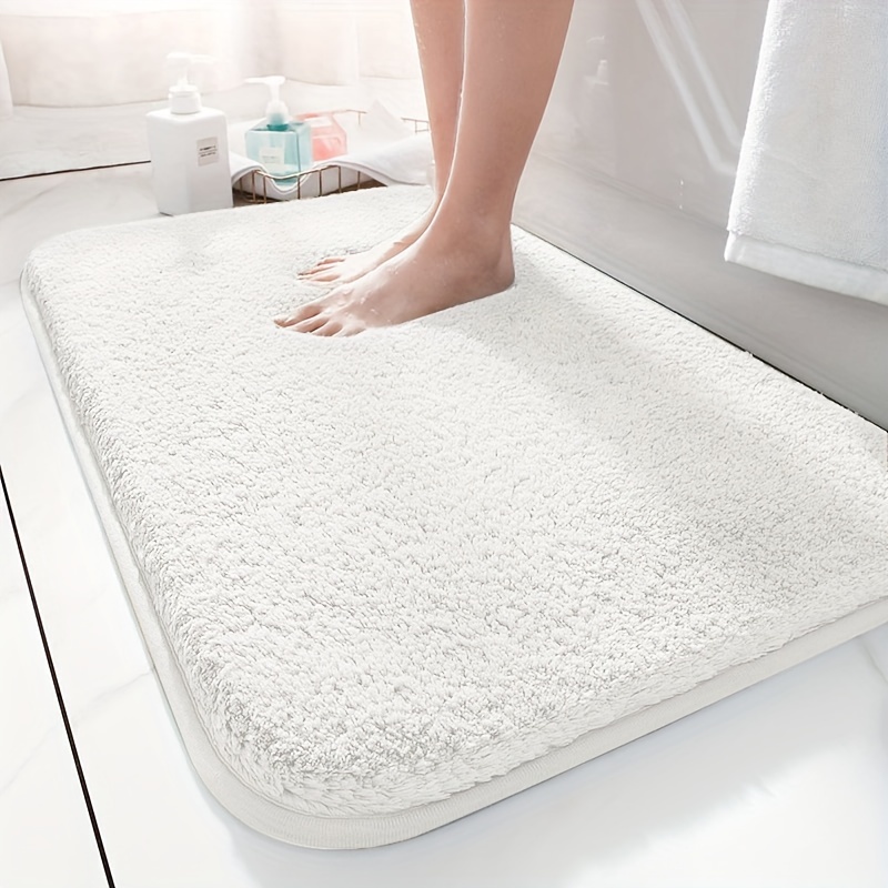 Thick Memory Foam Bath Rug Soft Absorbent Bath Mat Plush - Temu