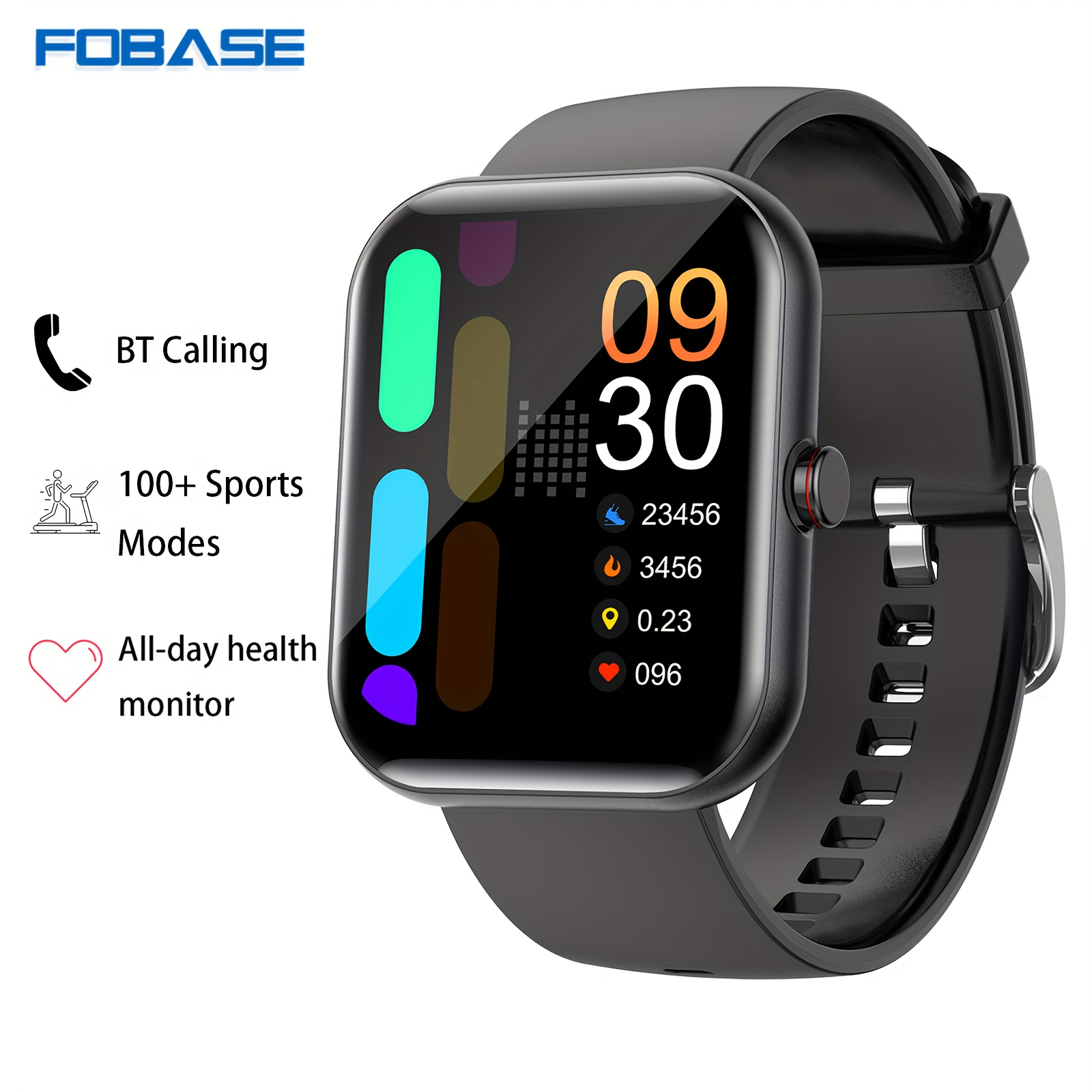 Reloj inteligente NFC para hombre y mujer, pulsera con llamadas, Bluetooth,  GPS, control del ritmo cardíaco, ECG, presión arterial, para Android e ios