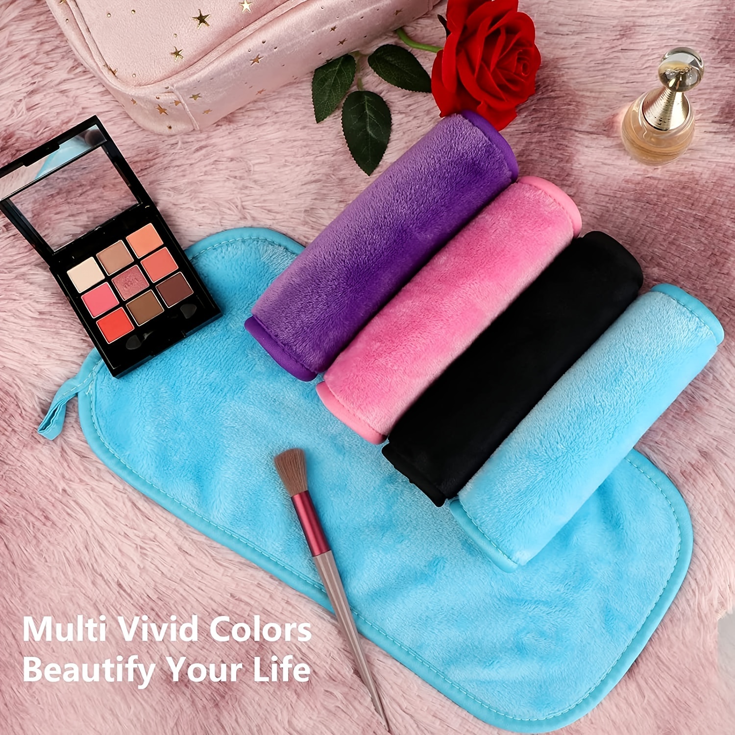 4 Reusable Makeup Remover Cloths for Face Gentle Cleansing Towels