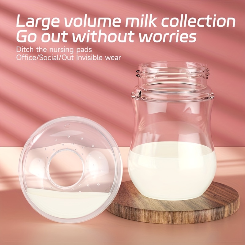 Breast Shells, Milk Saver, Nursing Cups, Nursing Moms to Ease Nipple Pain,  BPA-Free and Reusable, Collect Breast Milk Leak (2 Pack)