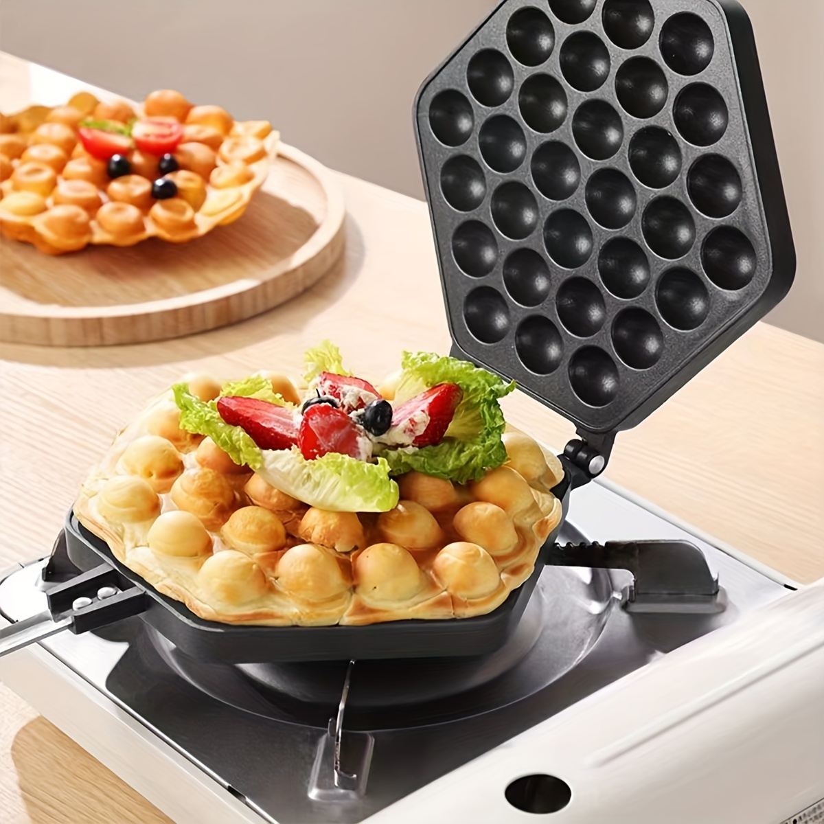 Mini Waffle Maker Machine Nonstick Waffle Iron For Kids - Temu