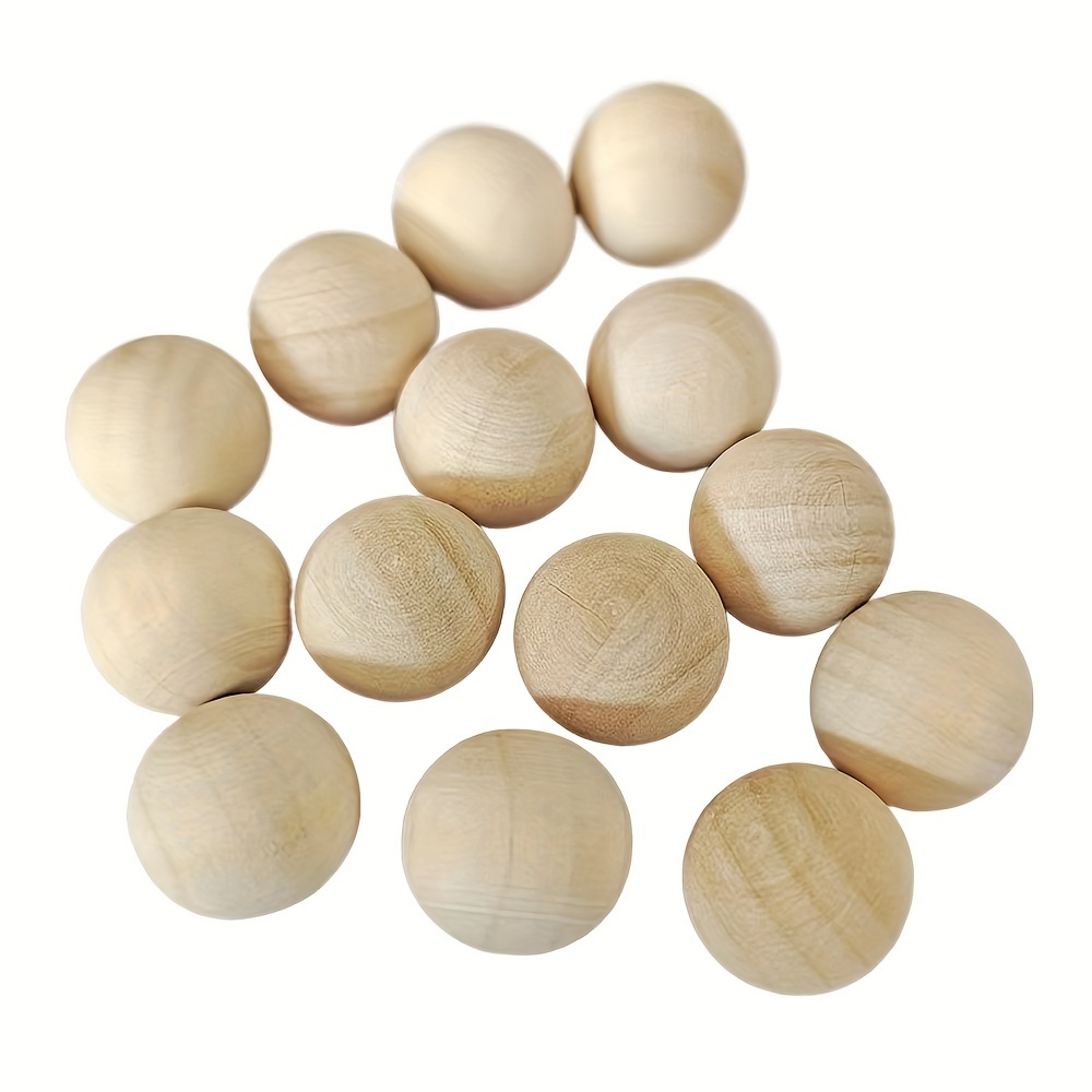 Beautiful Small Wooden Balls Wooden Balls Solid Non - Temu