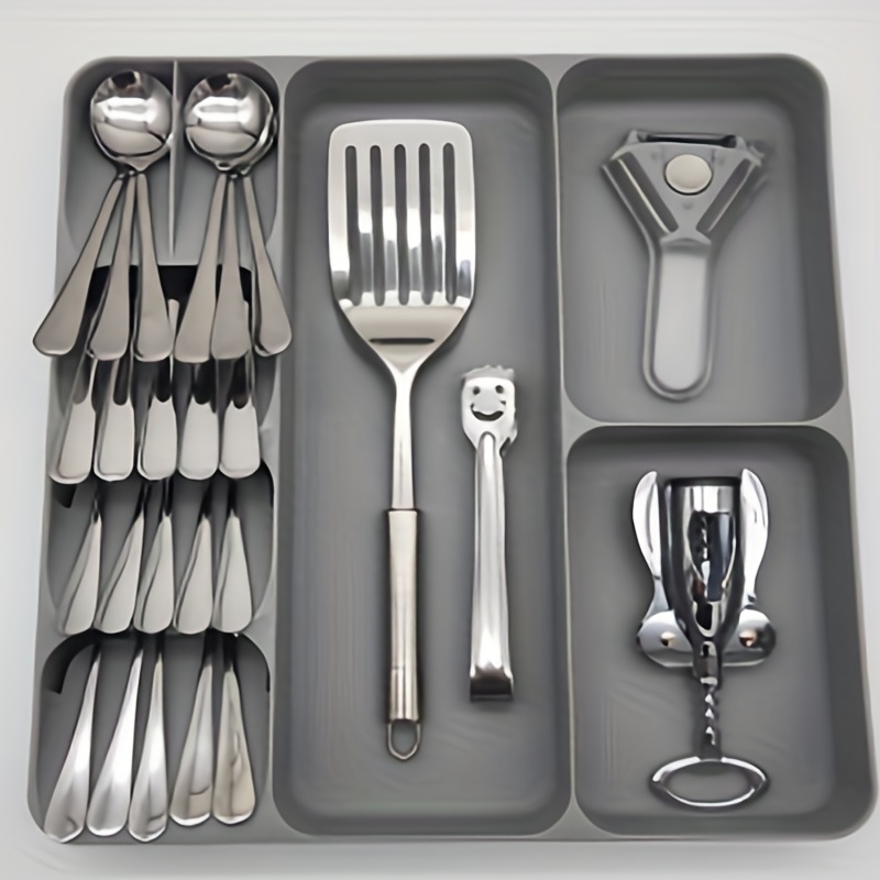 Kitchen Drawer Knife Fork Storage Box/tray Tableware Soup - Temu