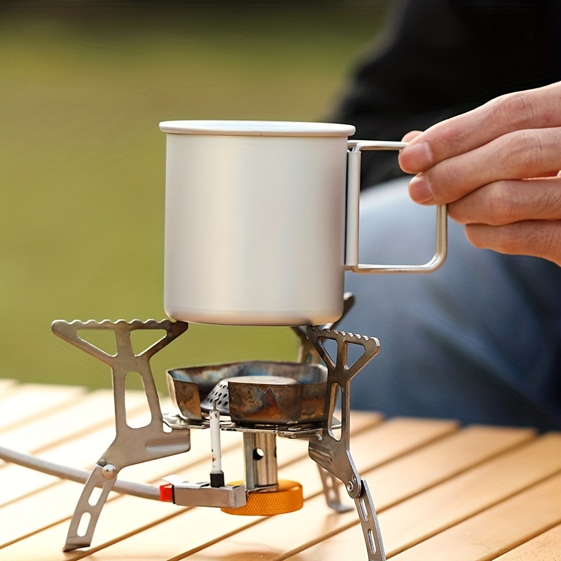 Outdoor Camping Aluminum Folding Water Cup With Foldable Handles