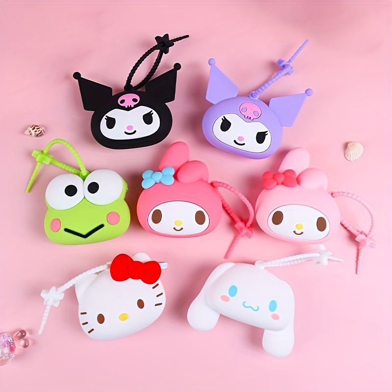 Cute Kuromi Melody Cinnamoroll Auto Car Key Holder Case Bag Entry Pouch  Keychain