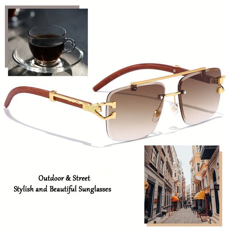 Fashion Sunglasses Retro Square Men And Women Sunglasses Street