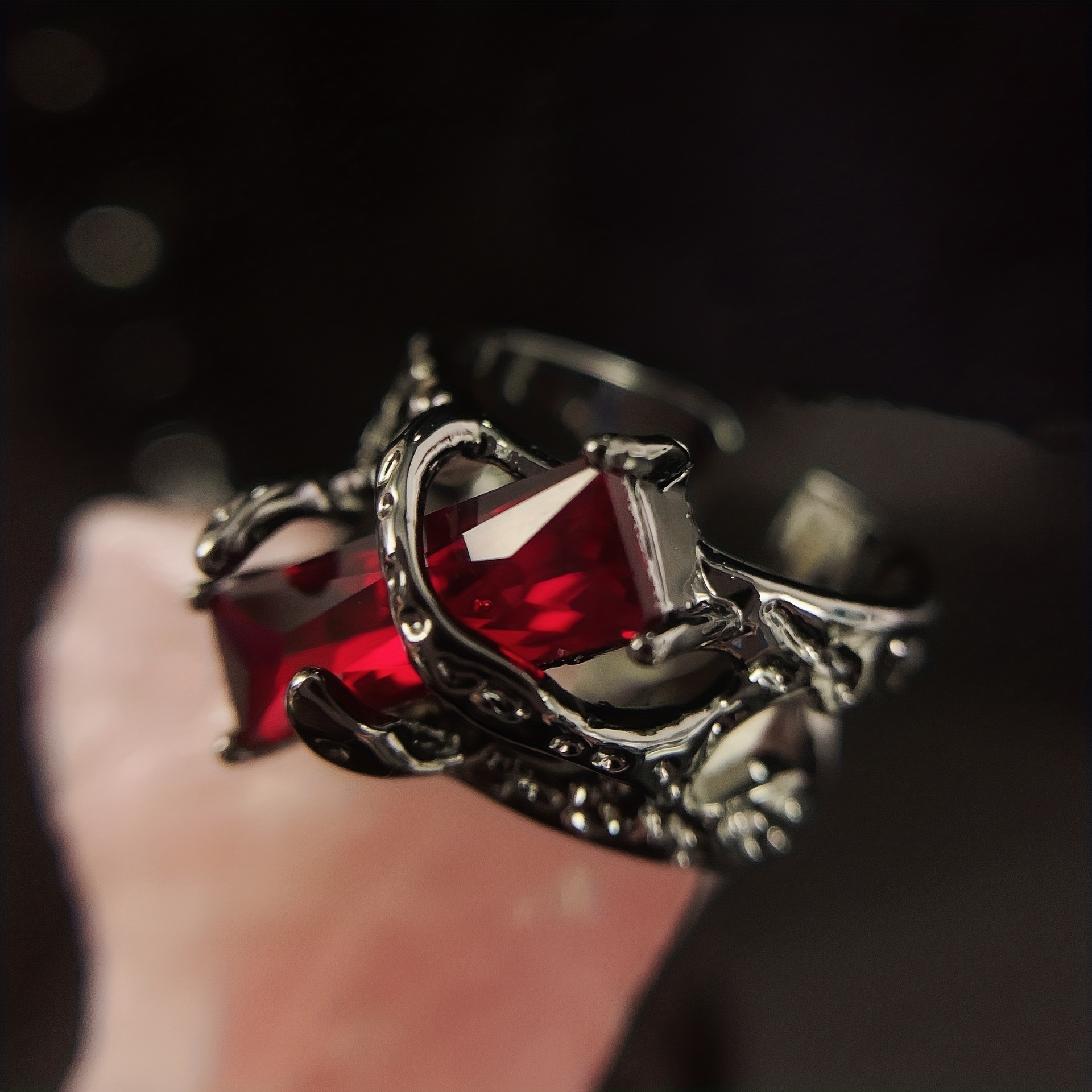 Gothic clearance ruby ring