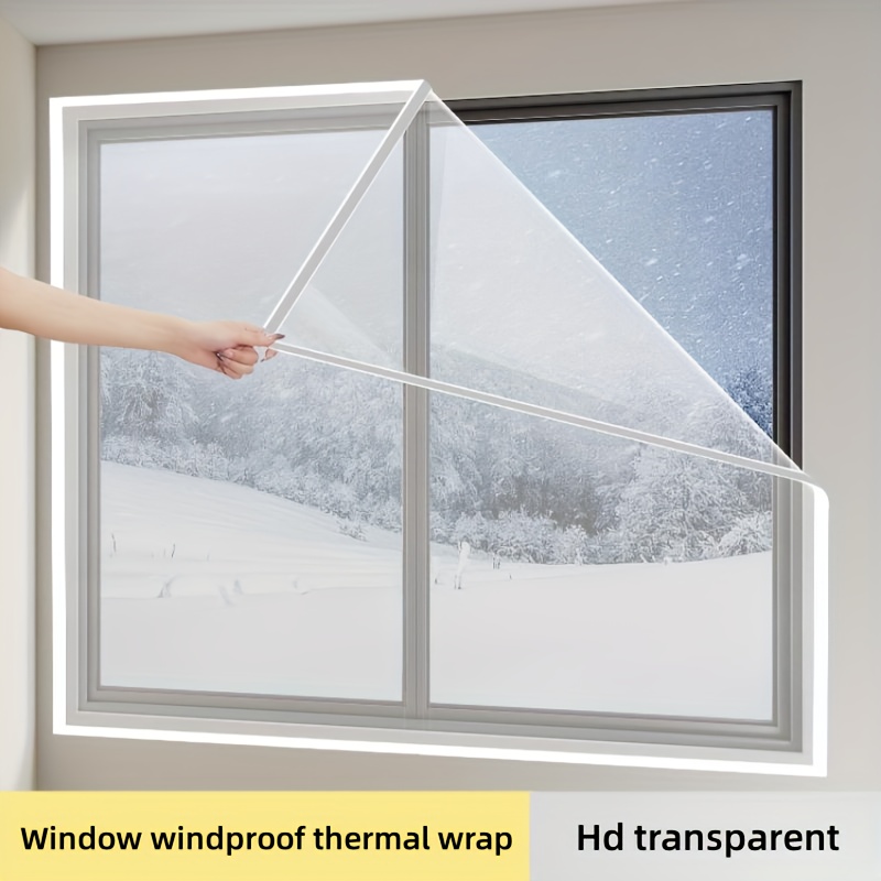 Kit D'isolation de Fenêtre,Rideaux Isolant,Protection Contre le Froid  Hivernal et Isolation Thermique Couverture de Fenêtre en
