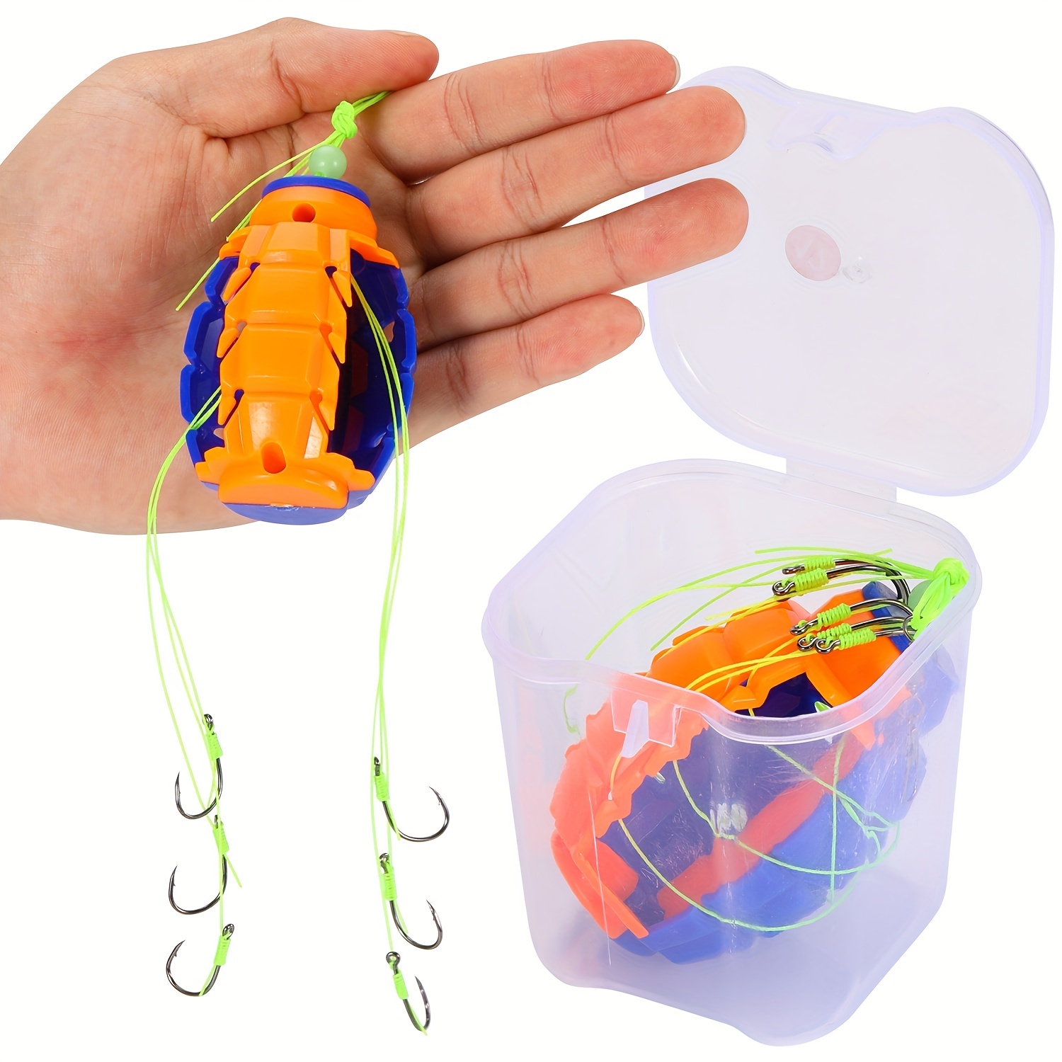 Sturdy ABS Fishing Hook Box Versatile Lure and Bait Organizer (6