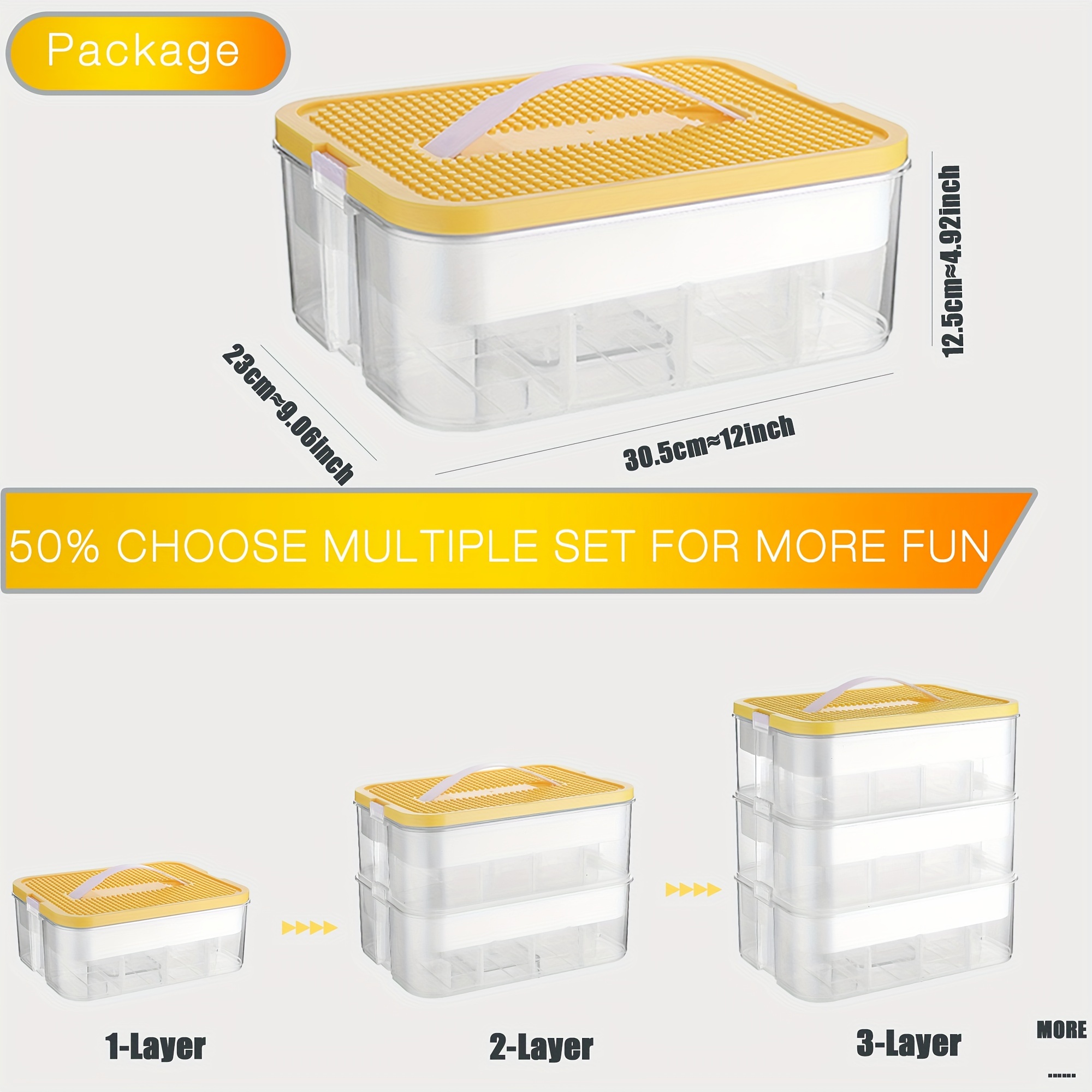 1 Layer Plastic Storage Box Classification - Temu