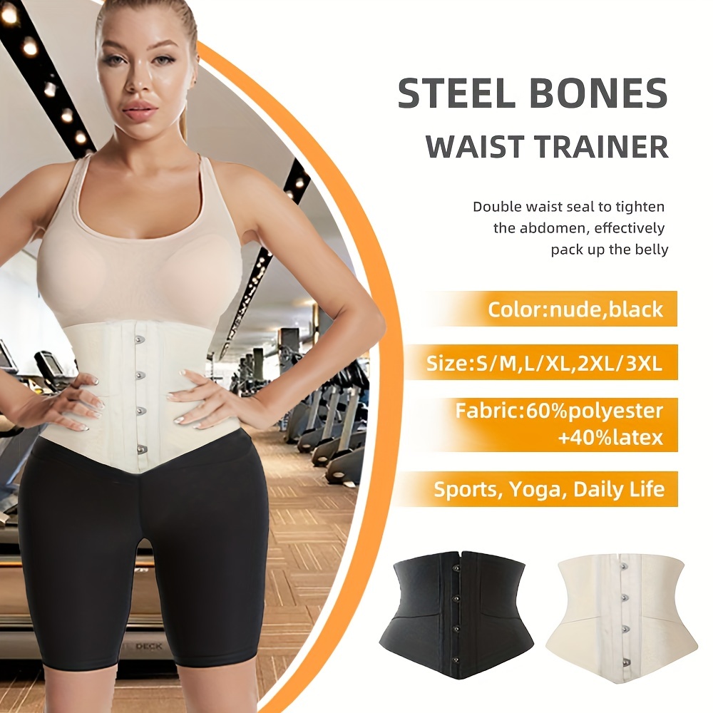 Women Latex Waist Training Corset Body Shaper Waist Trainer