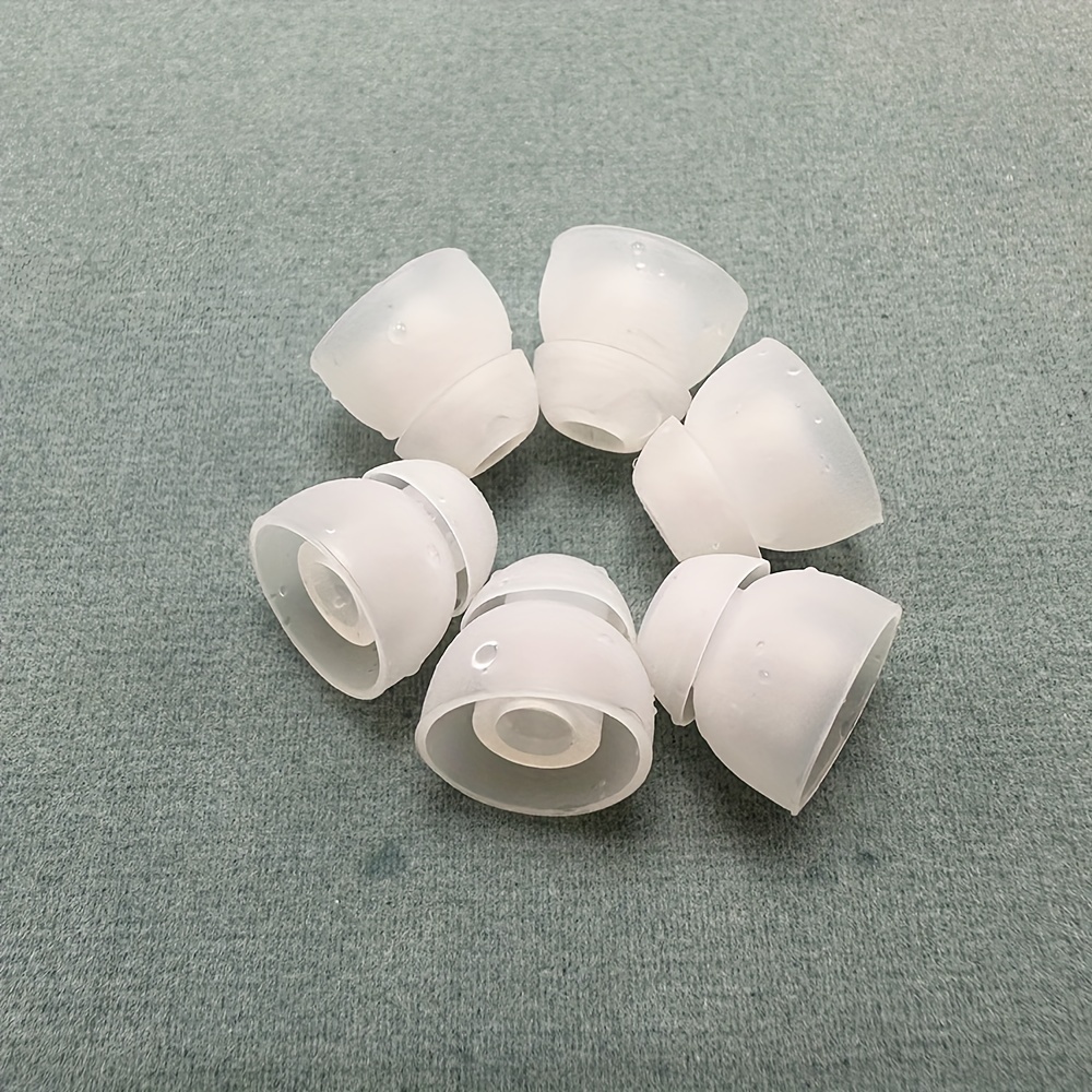 TEMU Protectores de silicona de capa para auriculares internos de 4-5 mm, repuestos para audífonos