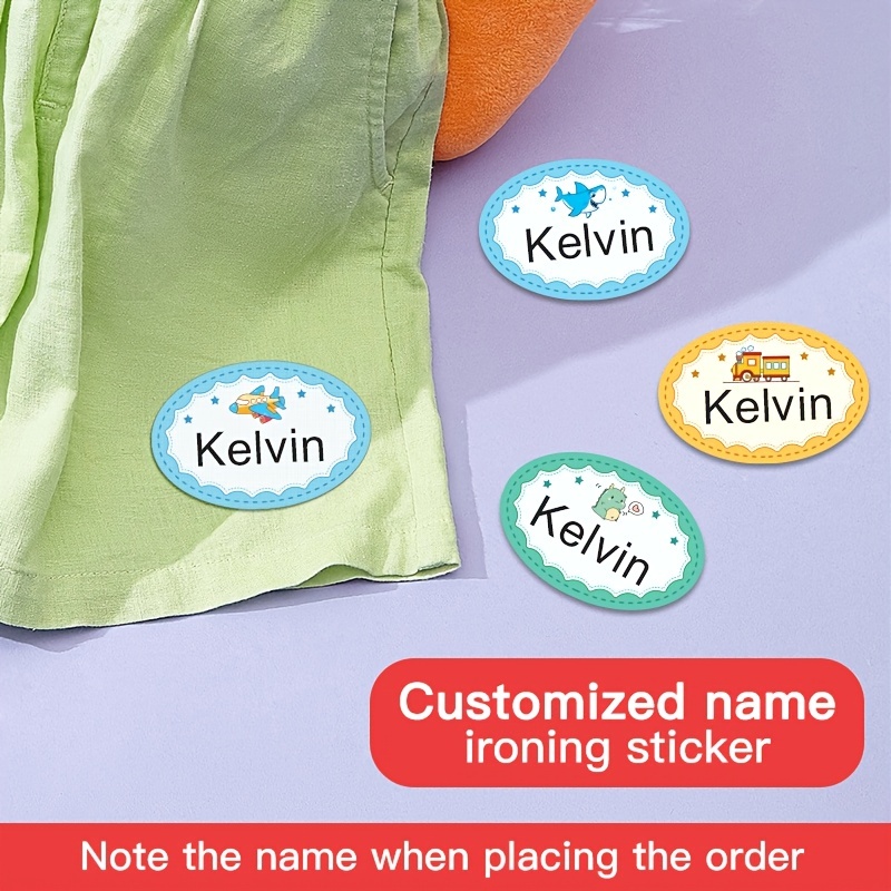 Custom Name Iron on Fabric Tags Machine Washable For Jackets - Temu