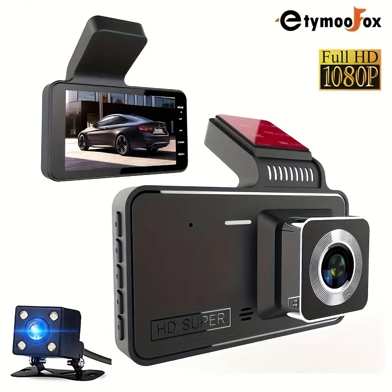 Dash Cam Front And Rear Car Dvr Dashcam Vehicle Black Box Car Camera Car  Video Recorder Dual Dash Camera - Temu
