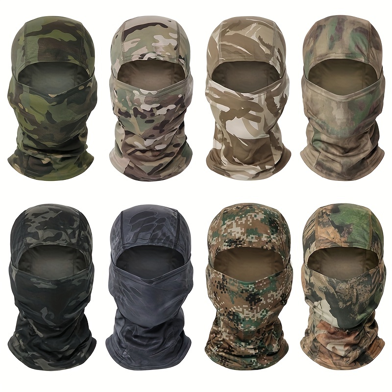 Cagoule Militaire Tactique De Camouflage, Masque Complet, Bandanas