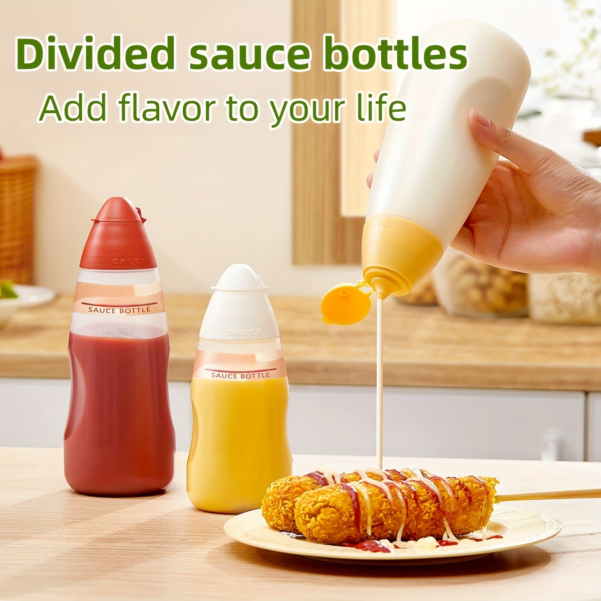 Squeeze Bottle Set, Durable Reusable Bottle, Perfect For Oil, Vinegar,  Dressing, Condiments, Syrups And Drizzling Dessert Toppings, + - Temu