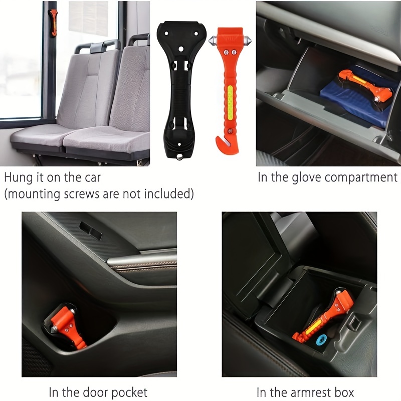 Premium Car Glass Breaker Safety Hammer Emergency Escape - Temu