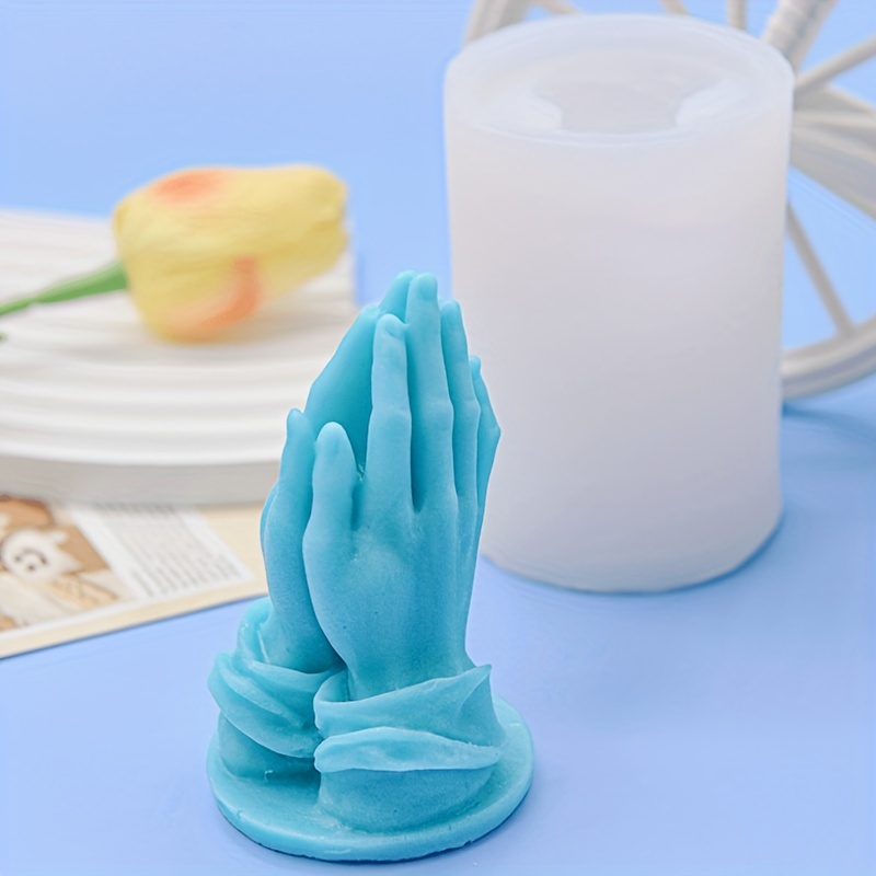 3D Praying Hands Faith Reusable Silicone Mould Soap Wax Resin Craft DIY  Decor