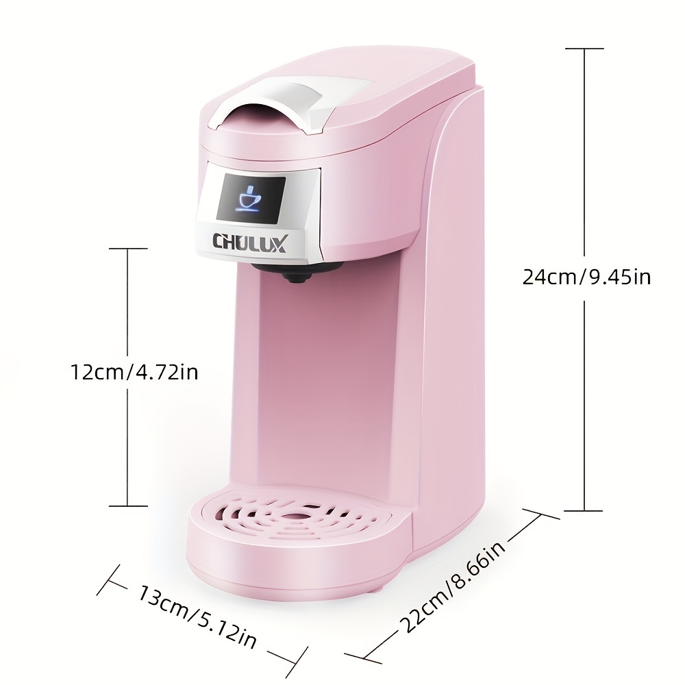 CHULUX Single Serve Coffee Maker Brewer for Single Cup Capsule