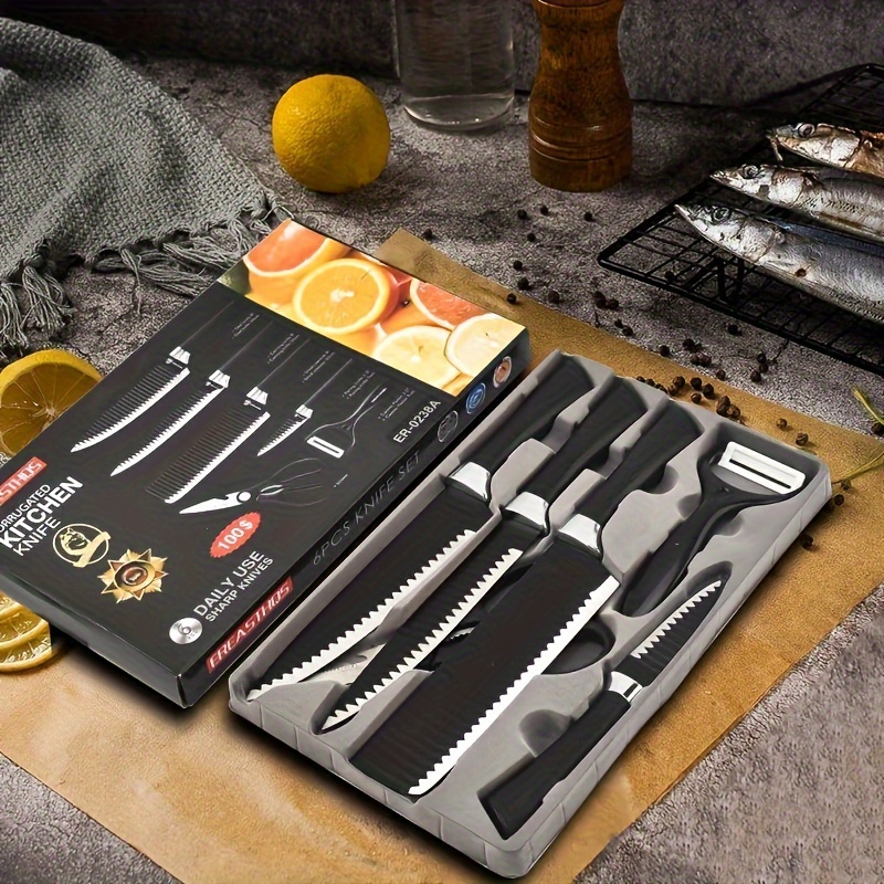 Four piece Stainless Steel Kitchen Knife For Restaurant - Temu