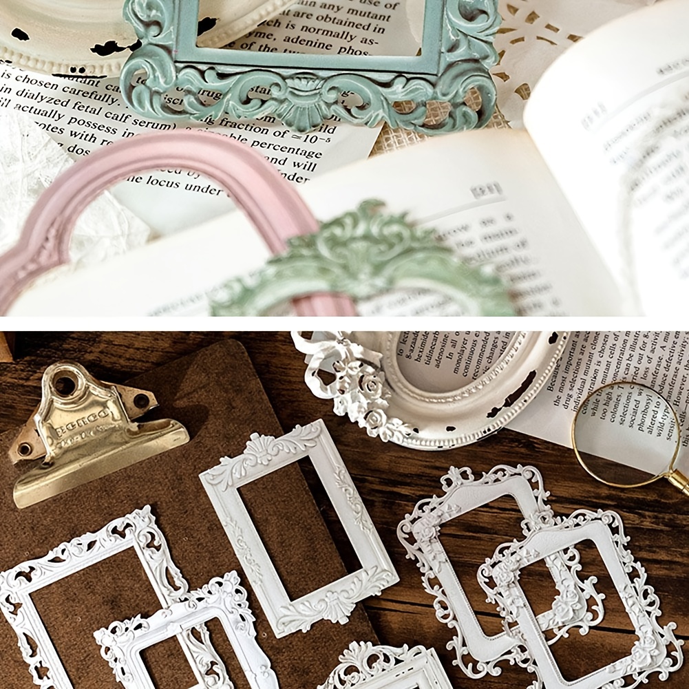 Vintage Hollow Embossed Photo Frame Paper Journal For - Temu