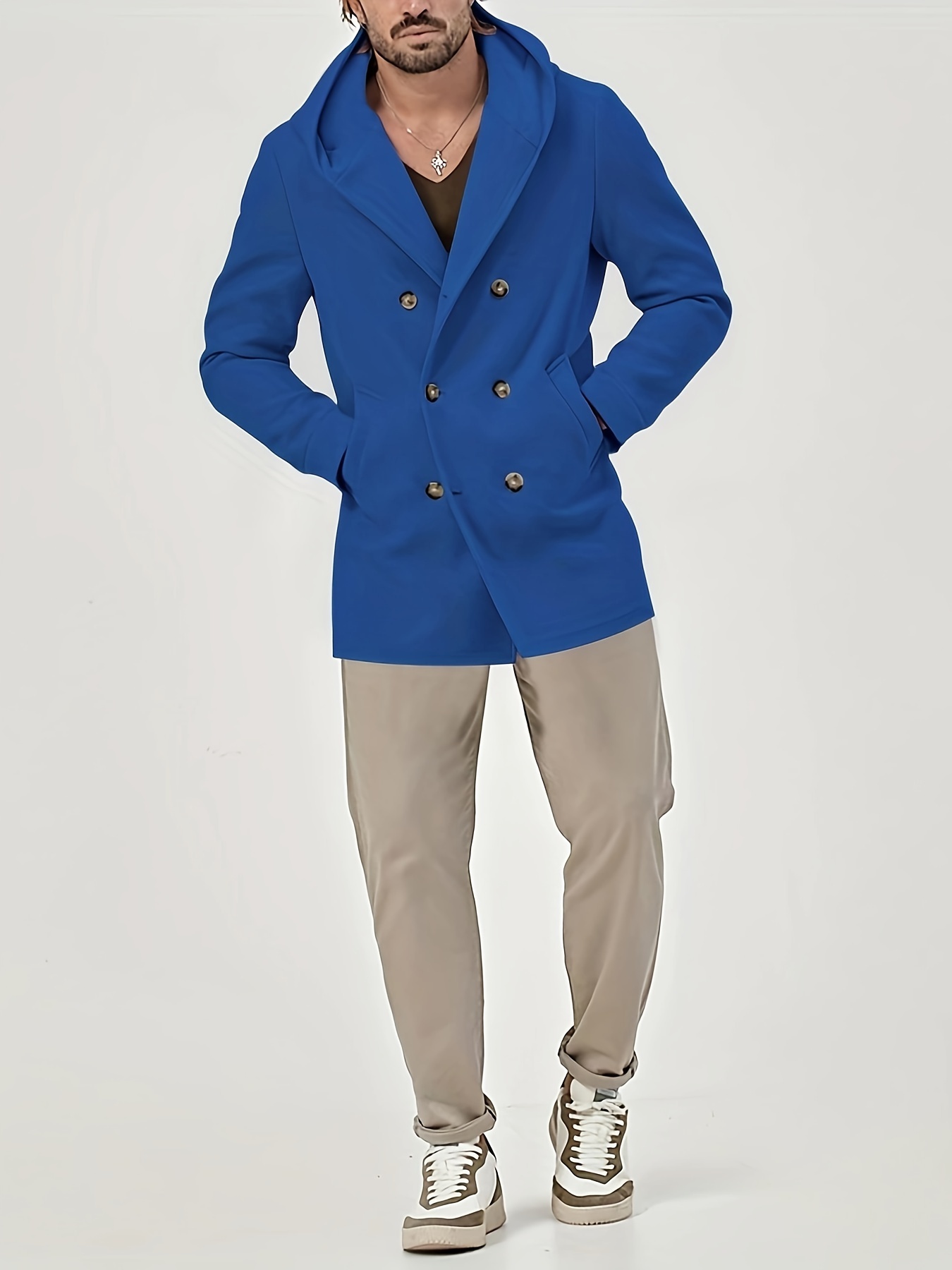 Bright sales blue peacoat