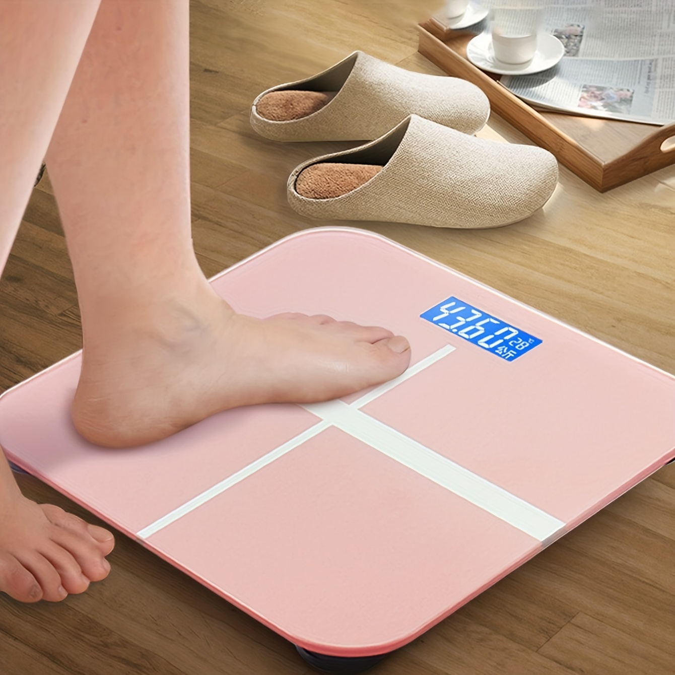 Triomph Digital Body Weight Bathroom Scale for Weighing and BMI via  Smartphone App, Upgraded High Accuracy Measurements Bathroom Scale with  Step-On Technology, …