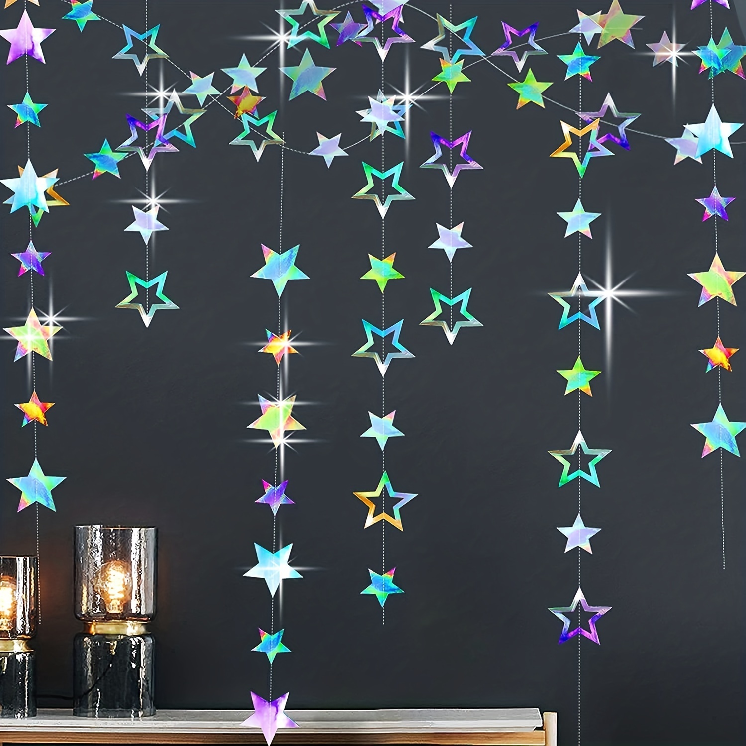 1/4 Pezzi Decorazioni Creative Appendere Parete Stelle - Temu Italy