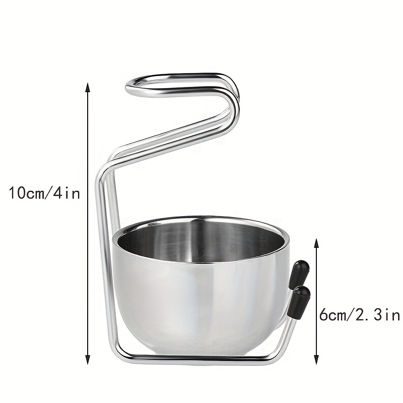Professional Men Beard Brush Set with Stainless Steel Bowl Stand