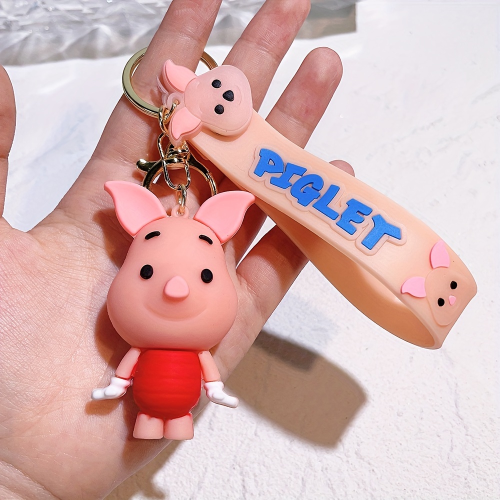 Porte-clés dessin animé Disney Mickey Mouse Stitch, Kawaii Minnie Donald  Duck, destockage modèle cochon, jouet pour enfants, cadeau – Destockage