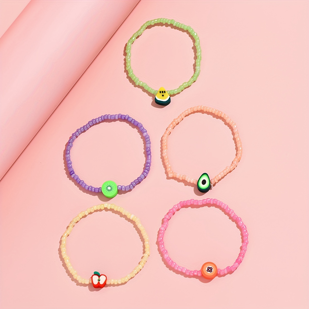 Bracelets Girls Fruit, Set Bracelets Children Girls