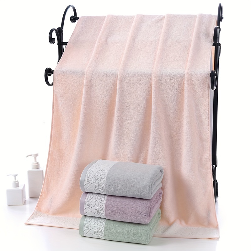 Bamboo Fiber Towels Set Quick Dry Adults Towel Sets For - Temu