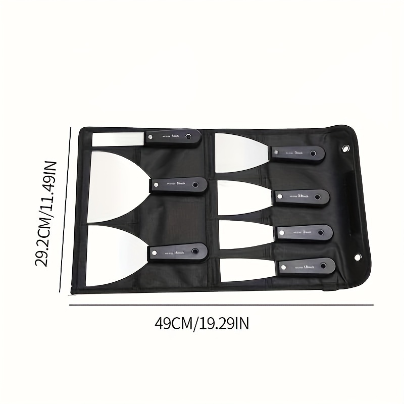 4pcs Spackle Knife Set (2, 3, 4, 5 In), Stainless Steel Paint Scraper,  Taping Knife Tool For Repairing Drywall, Removing Wallpaper, Applying Putty
