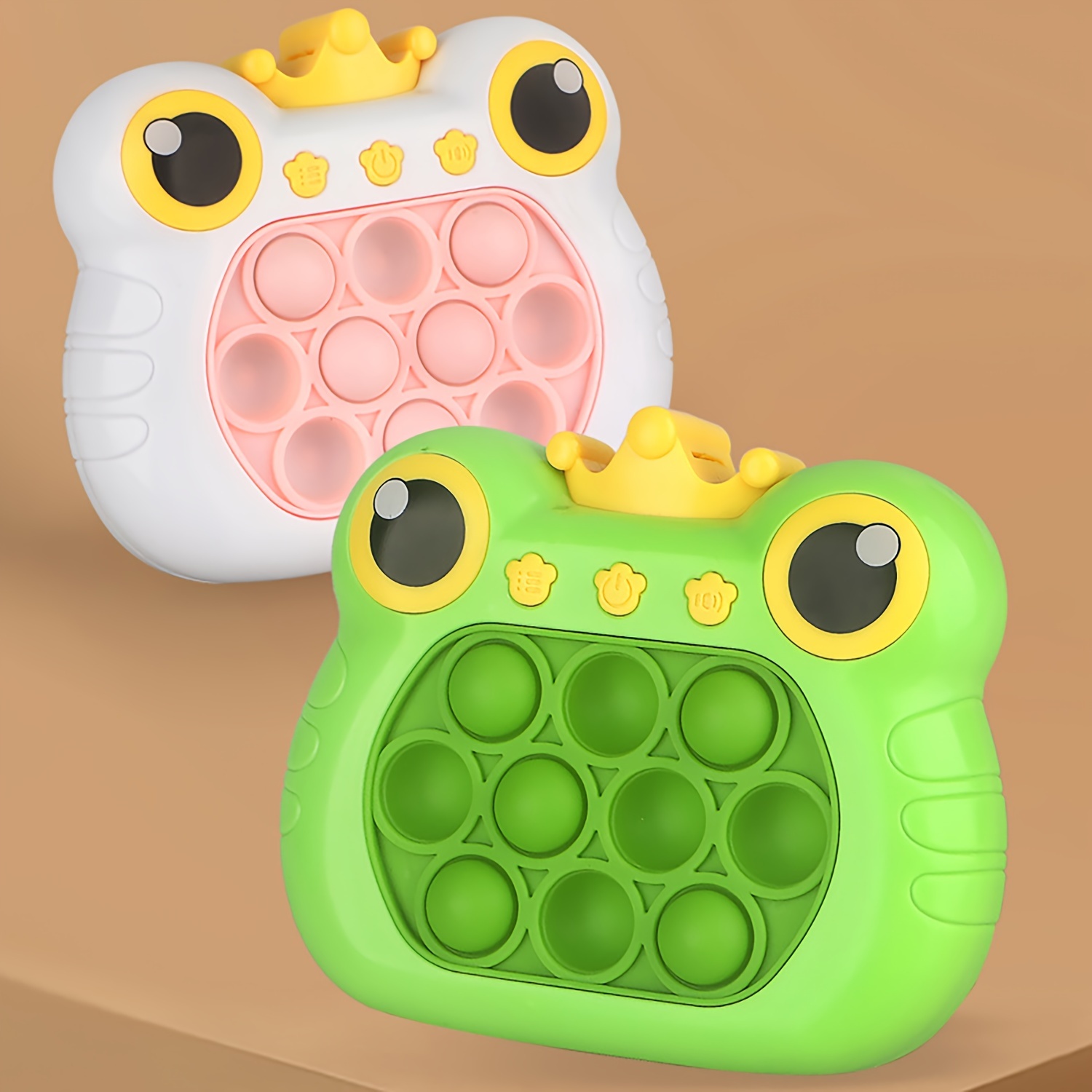 Frog Shaped Fast pop it Sensory Game Children Press It Handle Electronic  Memory Game, pop it game 