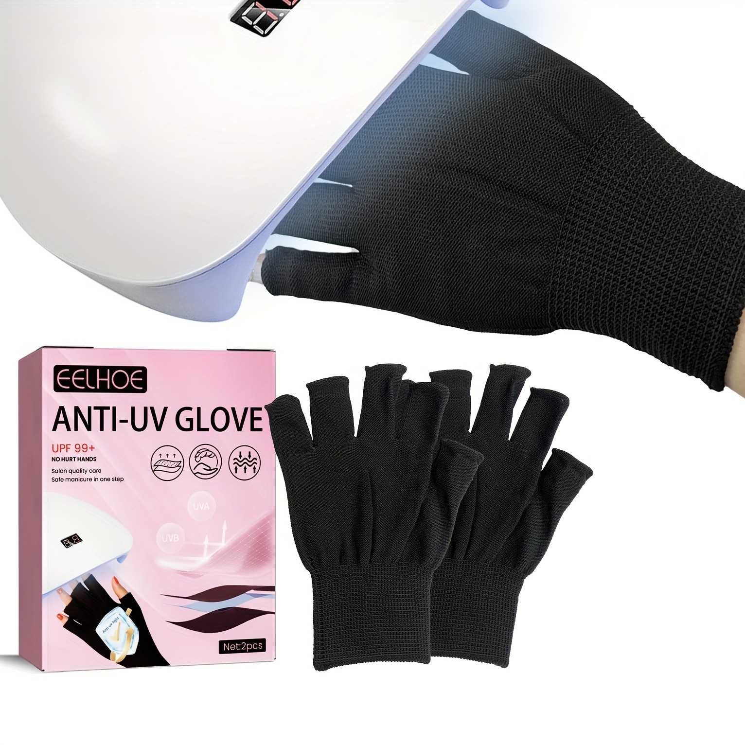 Nail Uv Gloves Nail Lighting Special Anti Sunburn Hand - Temu Australia